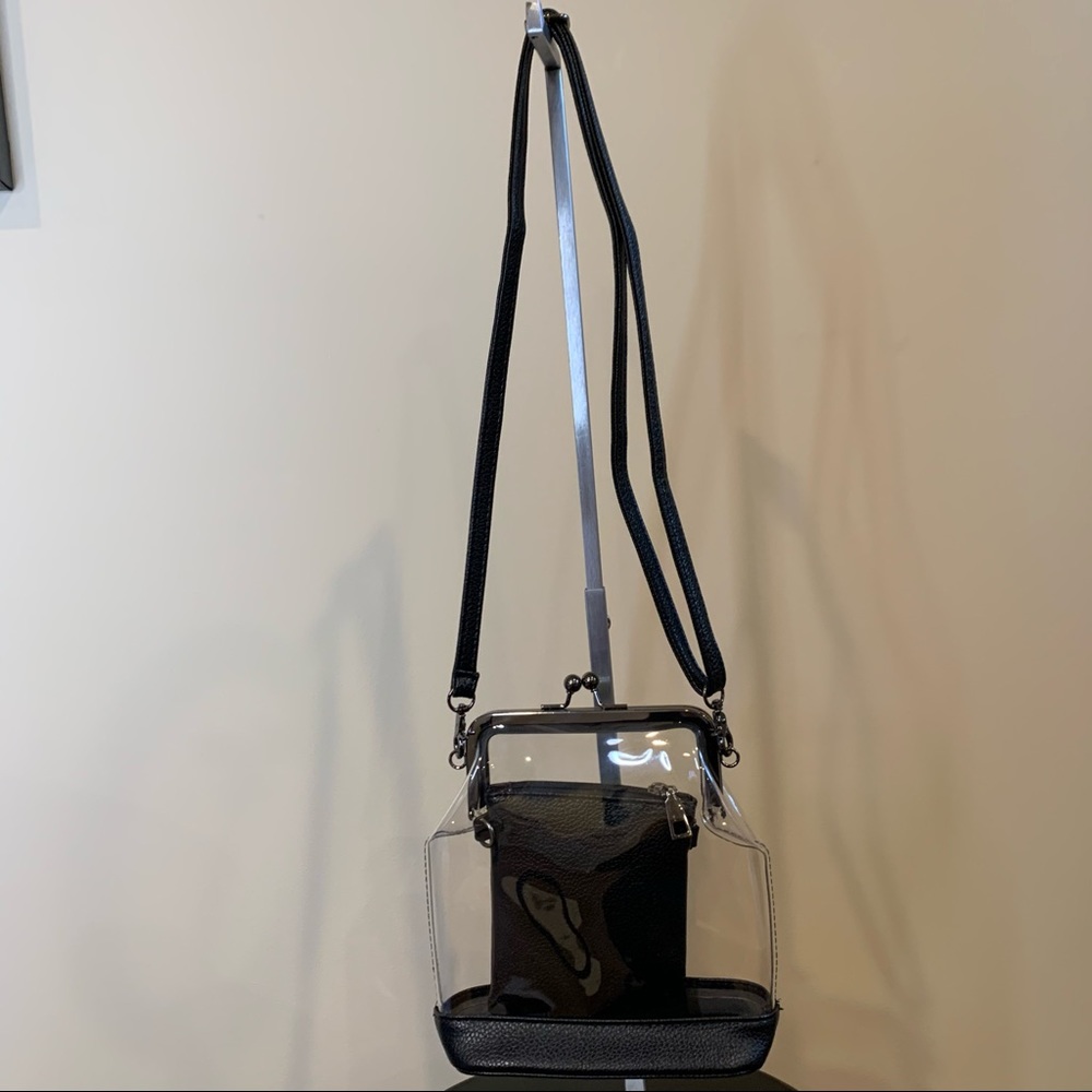 Clear Plastic Handbag With Interchangeable Straps… - image 5